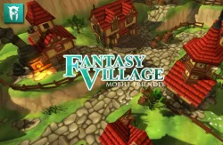 Fantasy Village Low-poly  3D model