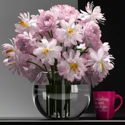 Flower Vase Set 3D model