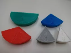 Fraction learning kit (Bruchrechen Lernmaterial)