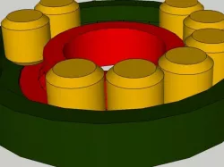 Fully printable 608 roll bearing v2