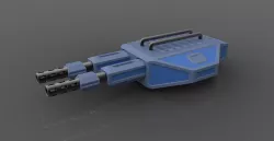 Futuristic gun 3D model