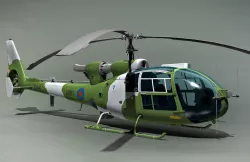 Gazelle AH-1 light helicopter  England-France 1968 3D model