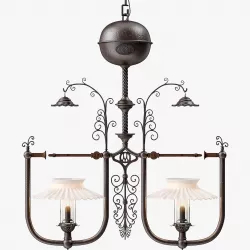 Gilette Light Company 1900 Dr Suess Style Gas Lamp 3D model