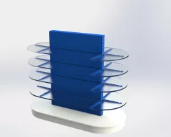 glass shelf unit