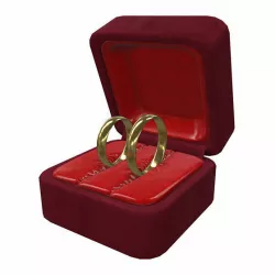Gold rings Low-poly  3D model