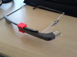 Google Glass to Glasses Adapter