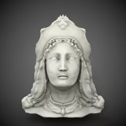 greek nymph head 3D model