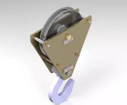 HOOK WITH PULLY BOCK
