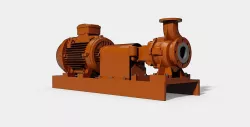 Industrial pump 3D - KSB-SPX Etanorm 65-40-250 - 180M e-motor