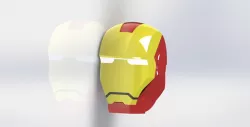 Iron Man mask done in solidworks 