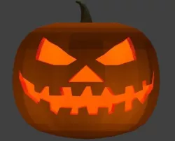 Jack O Lantern Low-poly  3D model