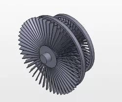 jet engine working animation