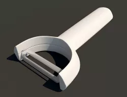 Knife for cleaning 3D model