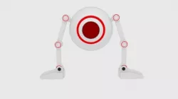 Leg Sphere Drone Low-poly  3D model