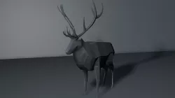 Low poly deer Low-poly  3D model