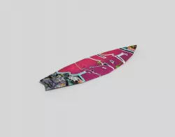 low poly surfborad Low-poly  3D model