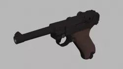 Luger Parabellum P08 3D model