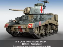 M3 Light Tank Honey - Allendale 3D model