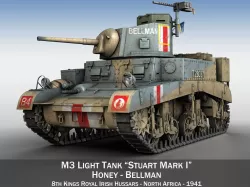 M3 Light Tank Honey - Bellman 3D model
