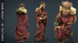 Melchor King Low-poly  3D model