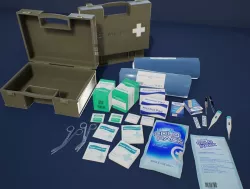 Military First Aid Kit 1 Plus 1 PBR Pack Low-poly  3D model