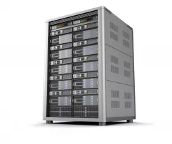 Modern server storage database 3D model