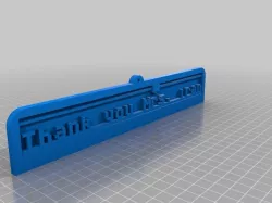 My Customized 3D Printing Text Plate