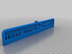 My Customized 3D Printing Text Plate