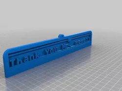 My Customized 3D Printing Text Plate