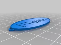 My Customized Oval Keychain