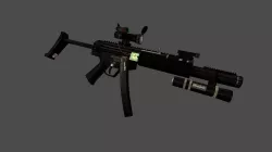 Near Future SMG MP5 lowpoly Low-poly  3D model