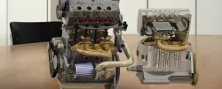 old and new engine