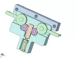 Part of injection mold - machinery to move sliders