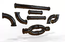 Pipelines modular 3D model