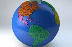 Pixel Earth 3D model