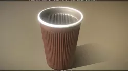 Plastic Cup Lowpoly Old Version  - Gameready - PBR Low-poly  3D model