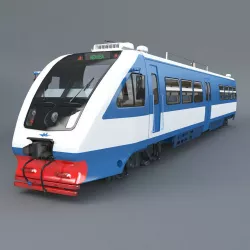 Rail bus RA2 3D model