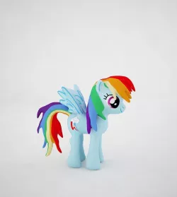 Rainbow Dash Low-poly  3D model