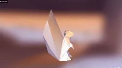 Realistic 3d Model of a paper Origami SQUIRREL No Conversion pls Low-poly  3D model