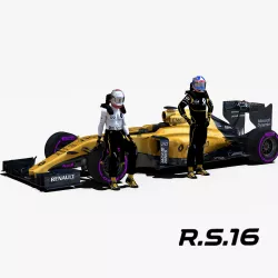 Renault RS16 Low-poly  3D model