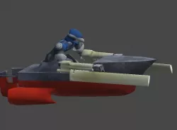 Robot boat1 Low-poly  3D model