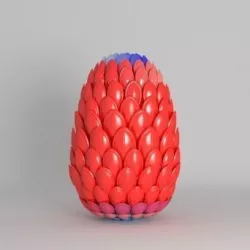 Robotic Dragons Egg 3D model