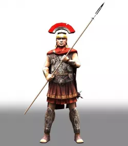 Roman centurion Low-poly  3D model