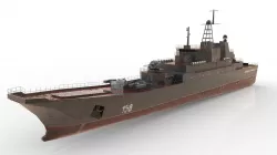 Ropucha Class Landing Ship Low-poly  3D model