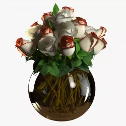 Roses 3D model