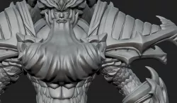 RPG Character Creature Poseidon 3D model