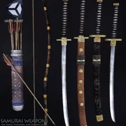 Samurai Weapons Low-poly  3D model
