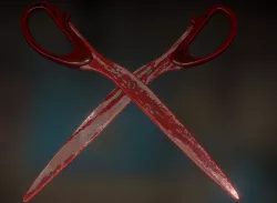 Scissors Rigged And Animated Bloody Version Low-poly  3D model