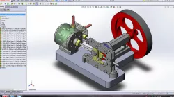 scotch yoke steam engine model