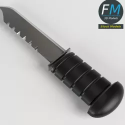 Scuba Knife Low-poly  3D model